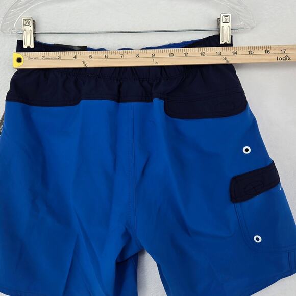 Speedo Mens Swim Trunks Blue Size Small Marina Flex Volley 17" Pocket NWT - Picture 8 of 12